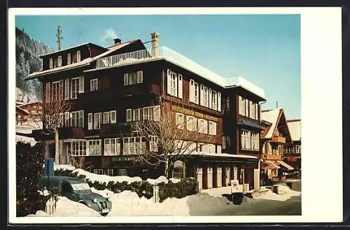 AK Adelboden, Hotel Bernerhof im Schnee