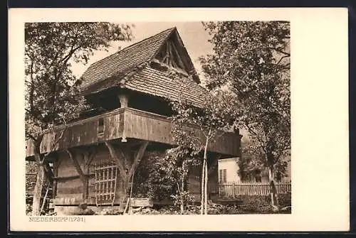 AK Niederbipp, Haus mit Garten