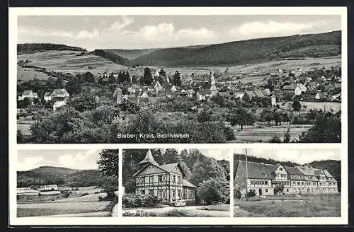 AK Bieber / Spessart, Gebäudeansichten, Panorama