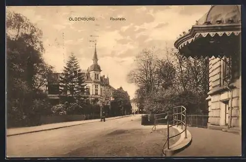 AK Oldenburg / O., Partie in der Roonstrasse