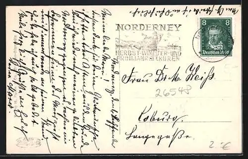 AK Norderney, Partie am Nordstrand