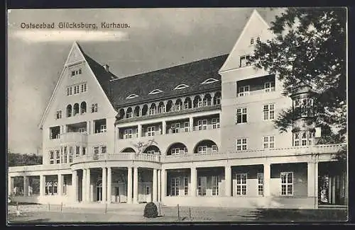 AK Glücksburg / Ostseebad, Blick aufs Kurhaus