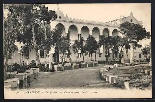 AK Carthage, Le Jardin, Musee de Saint Louis