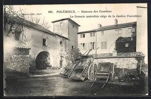 AK Poleymieux, Hameau des Gambins. La Gruerie