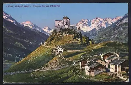 AK Tarasp, Blick auf Schloss