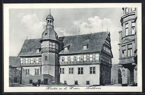 AK Höxter, Rathaus, Aussenansicht