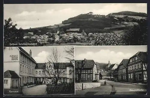 AK Salzhemmendorf, Panorama, Kurhaus, Hauptstrasse