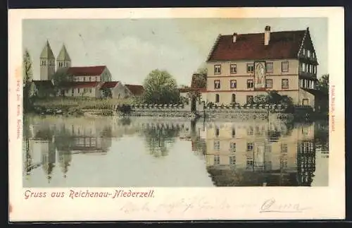 AK Reichenau-Niederzell, Ortsansicht