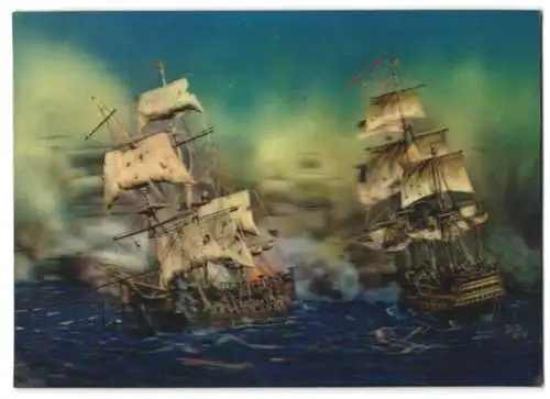 3D-AK Naval Battle, Segelschiffe auf hoher See