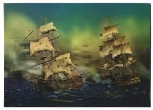 3D-AK Naval Battle, Segelschiffe auf hoher See