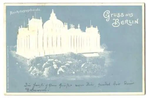 AK Berlin-Tiergarten, Reichstagsgebäude