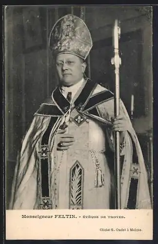 AK Monseigneur Feltin, Évêque de Troyes