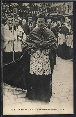 AK Le Cardinal Amette, Archevêque de Paris