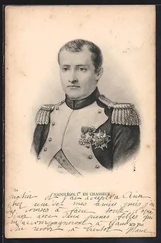 AK Napoléon Ier en Chasseur