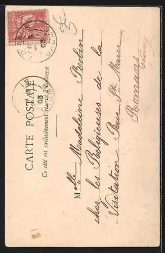 AK Der kleine Napoleon m. zertrümmertem Thron