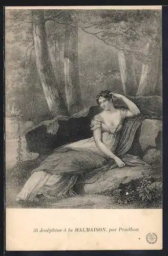 AK Joséphine à la Malmaison, par Prudhon