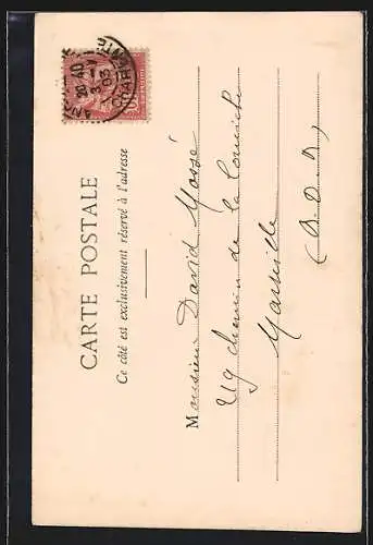 AK Napoléon intime, Kinder verkleidet als Josephine und Napoleon