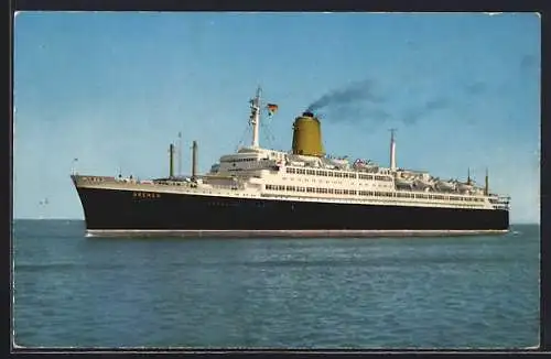 AK Passagierschiff Vierschrauben -T. S.  Bremen , Flaggschiff des Norddeutschen Lloyd