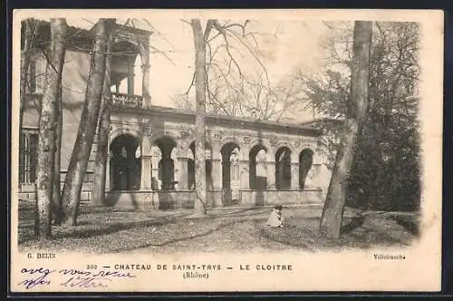 AK Saint-Trys, Le Cloître du Château de Saint-Trys (Rhône)