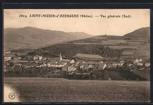 AK Saint-Nizier-d`Azergues, Vue générale (Sud)