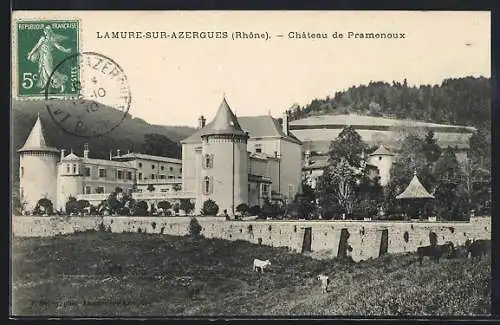 AK Lamure-sur-Azergues, Château de Pramenoux