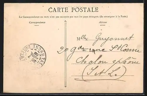 AK Lyon, Église de Fourvière et Tour métallique