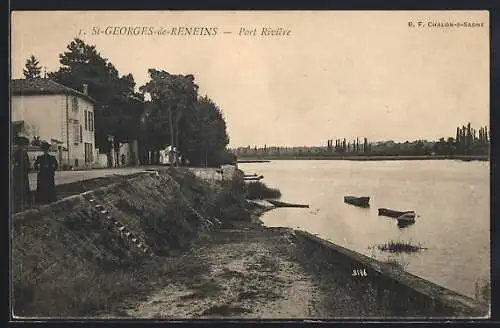 AK Saint-Georges-de-Reneins, Port Rivière et berges calmes