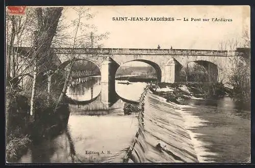 AK Saint-Jean-d`Ardières, Le Pont sur l`Ardières