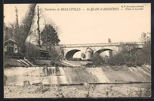 AK Saint-Jean-d`Ardières, Pont et lavoir