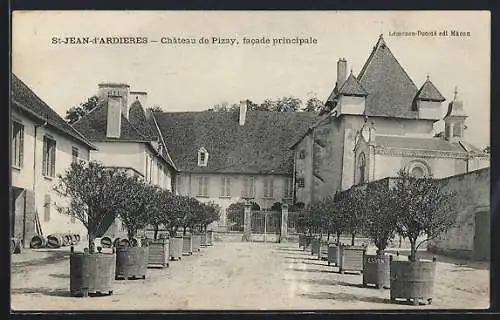 AK Saint-Jean-d`Ardières, Château de Pizay, facade principale