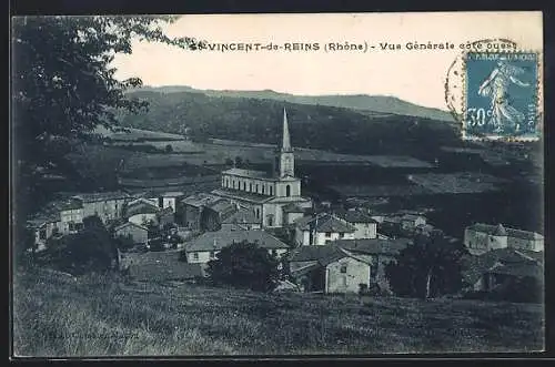 AK Saint-Vincent-de-Reins, Vue Générale côté ouest