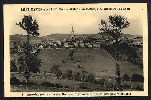 AK Saint-Martin-en-Haut, Agréable petite ville des Monts du Lyonnais, centre de villégiature estivale