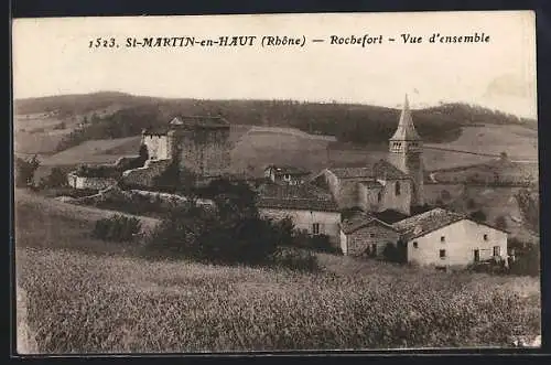 AK Saint-Martin-en-Haut, Rochefort, Vue d`ensemble