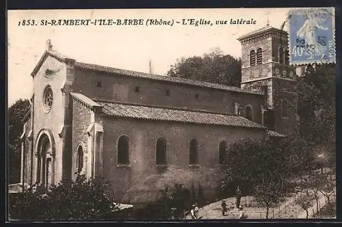 AK Saint-Rambert-l`Île-Barbe, L`Église, vue latérale