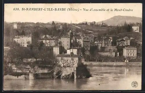 AK Saint-Rambert-l`Île-Barbe, Vue d`ensemble et le Mont-Cindre