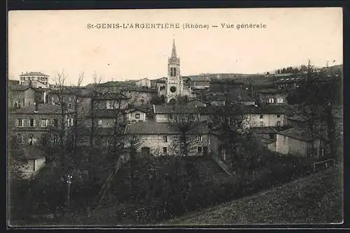 AK St-Genis-L`Argentière, Vue générale