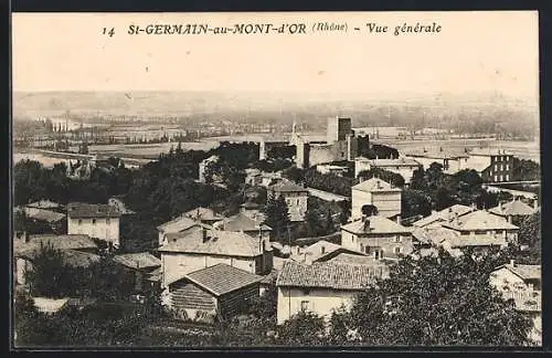 AK Saint-Germain-au-Mont-d`Or, Vue générale du village et des environs