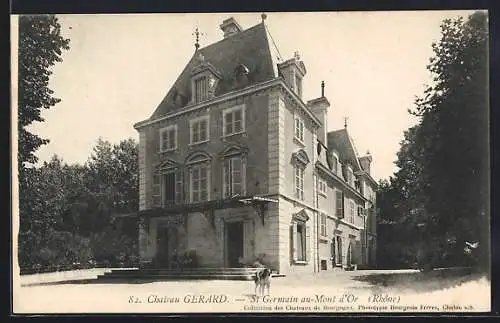 AK Saint-Germain-au-Mont-d`Or, Château Gérard dans le Rhône