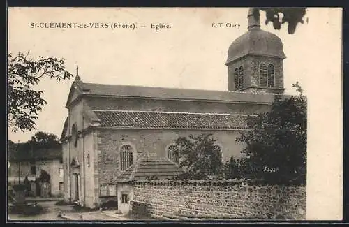 AK Saint-Clément-de-Vers, Église du village