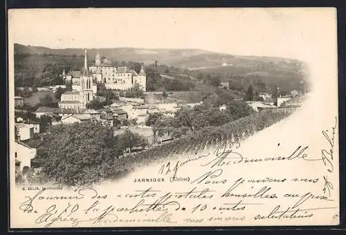 AK Jarnioux, Vue générale du village et de l`église