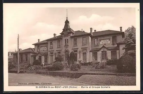 AK Saint-Germain-au-Mont-d`Or, Mairie et Groupe Scolaire