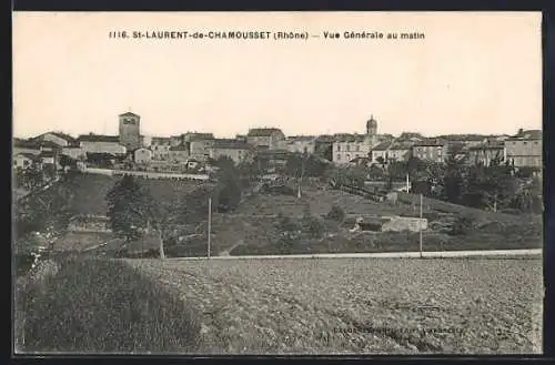 AK Saint-Laurent-de-Chamousset, Vue générale au matin