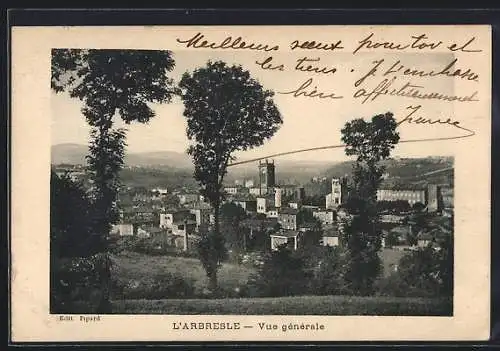 AK L`Arbresle, Vue générale du village et ses environs