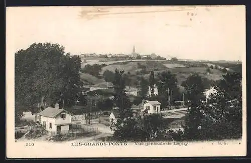 AK Les-Grands-Ponts, Vue générale de Legny