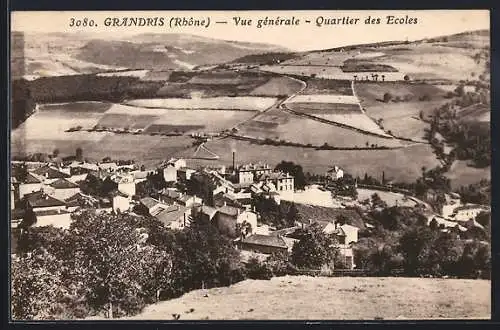 AK Grandris, Vue générale, Quartier des Ecoles