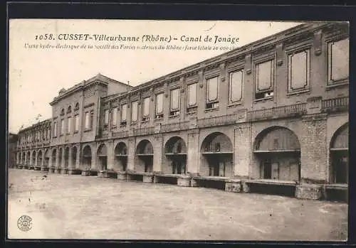 AK Cusset-Villeurbanne, Usine hydro-électrique sur le Canal de Jonage