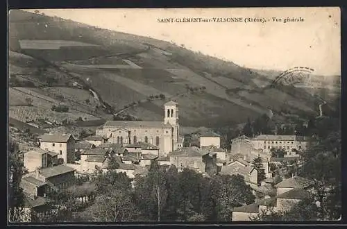 AK Saint-Clément-sur-Valsonne, Vue générale