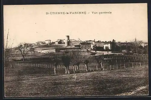 AK Saint-Étienne-la-Varenne, Vue générale