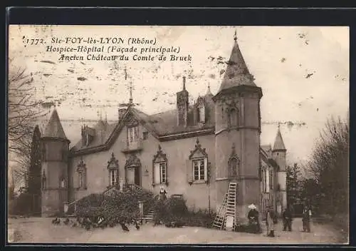 AK Sainte-Foy-lès-Lyon, Hospice-Hôpital (Facade principale), Ancien Château du Comte de Bruck