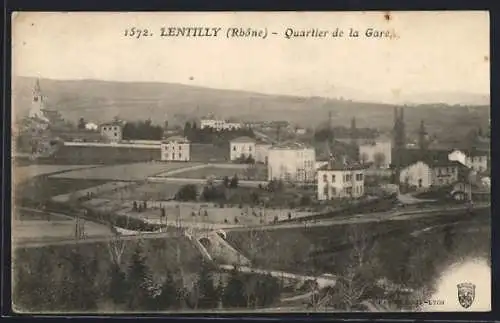 AK Lentilly, Quartier de la Gare